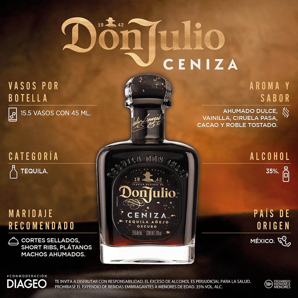 Tequila Don Julio Ceniza Añejo Oscuro - 3