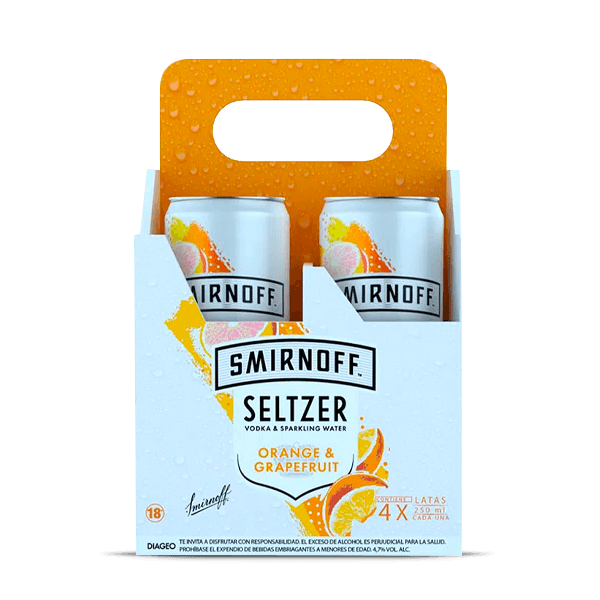 Smirnoff Smice Seltzer Orange y Grape X4 - 1