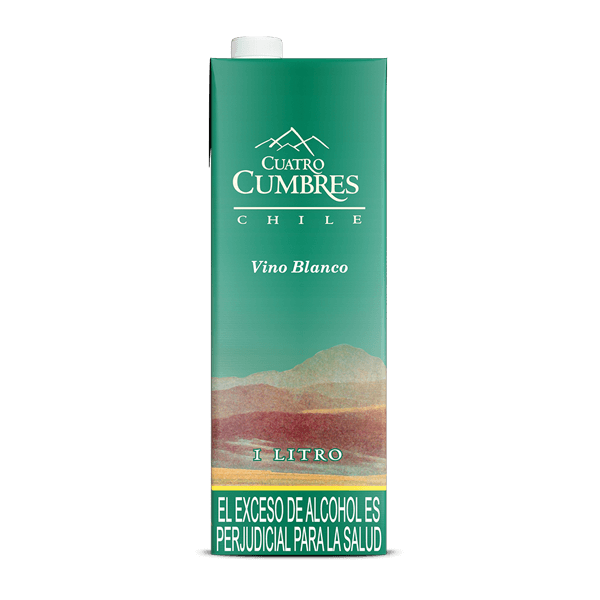 Vino Blanco Cuatro Cumbres Tetra Pack Variedad De Uvas - 1