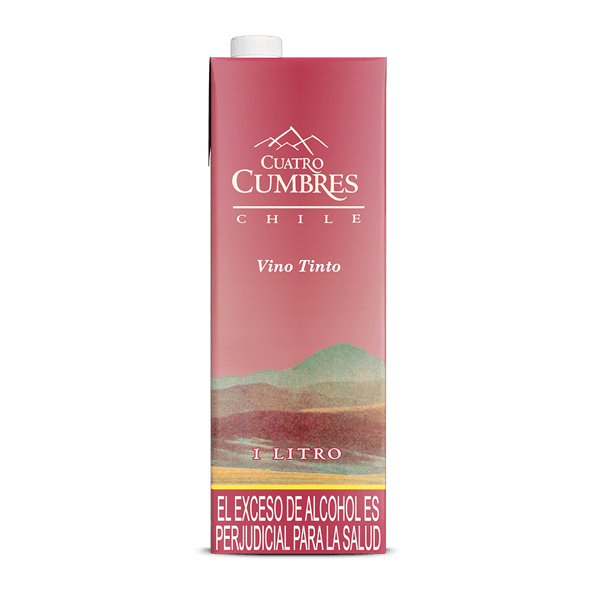 Vino Tinto Cuatro Cumbres Vino Tetra Pack Variedad De Uvas - 1