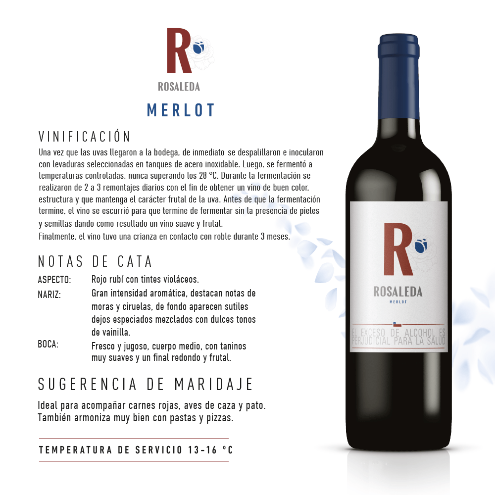 Vino Tinto Rosaleda Merlot - 3