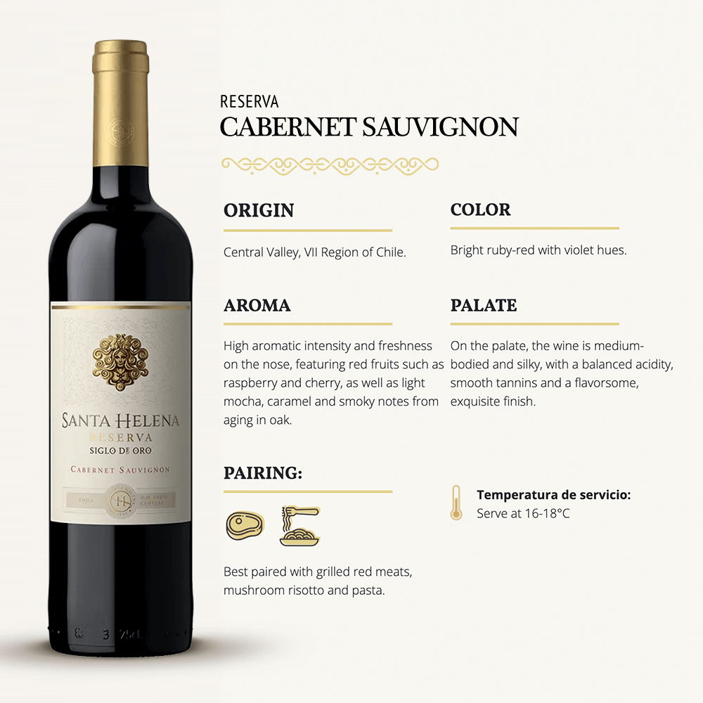 Vino Tinto Santa Helena Reserva Cabernet Sauvignon - 3