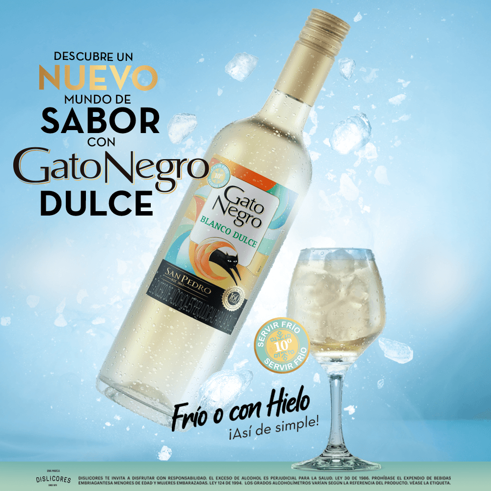 Vino Gato Negro Blanco Dulce - 3