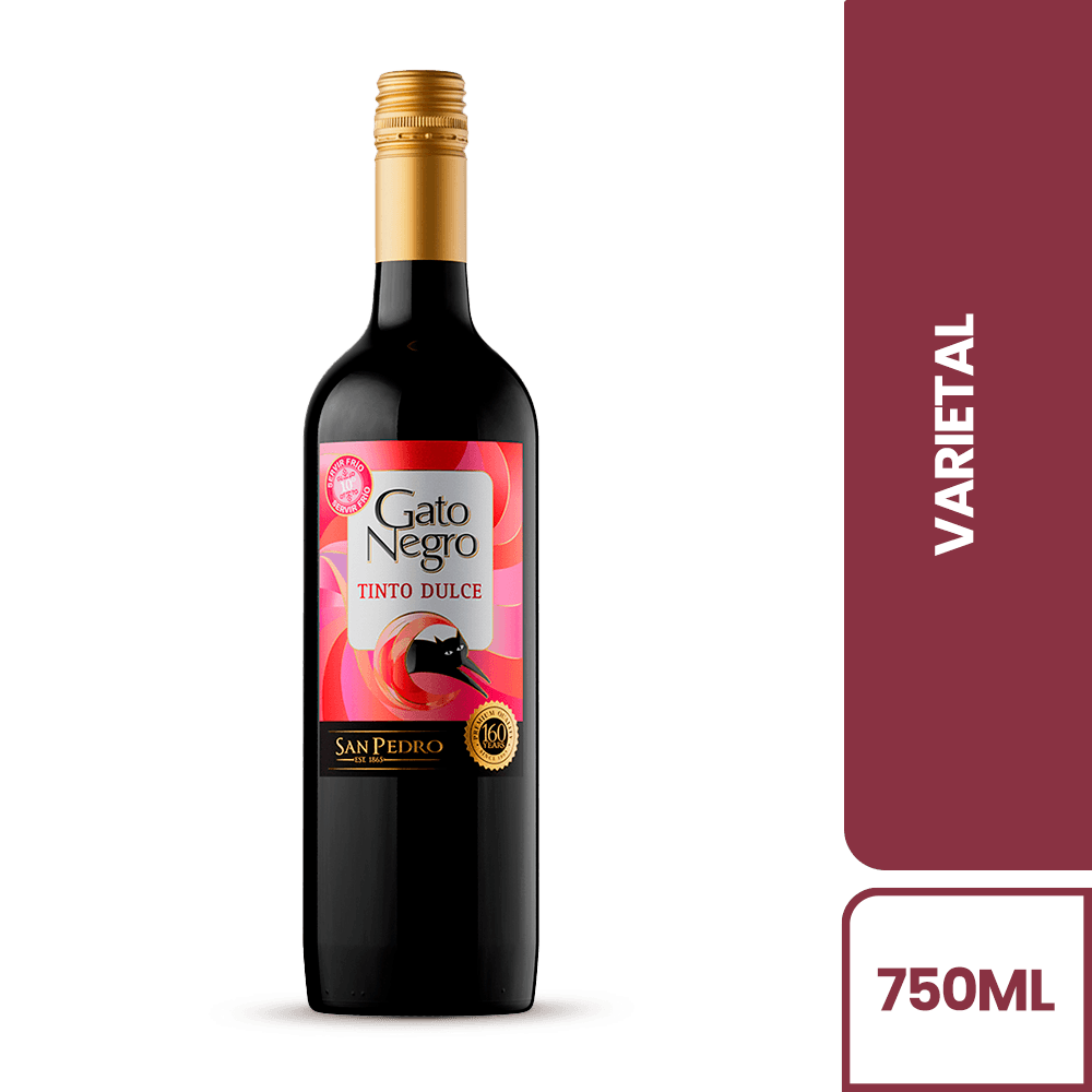 Vino Gato Negro Tinto Dulce - 2