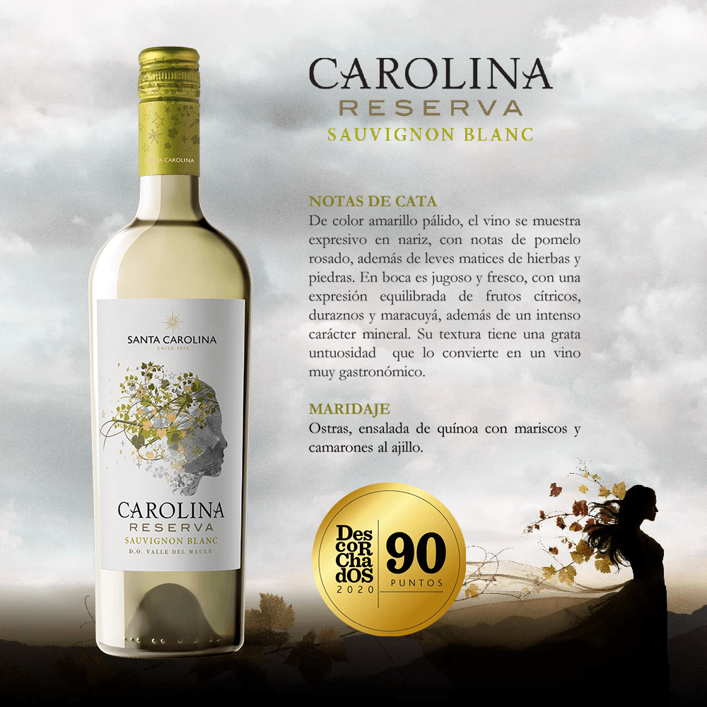 Vino Blanco Santa Carolina Reserva Sauvingnon Blanc - 3