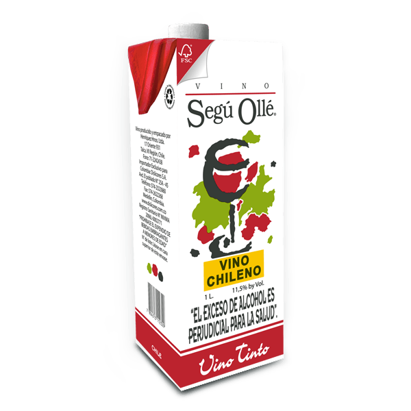 Vino Tinto Segú Ollé Tetra Pack Variedad Uvas - 1
