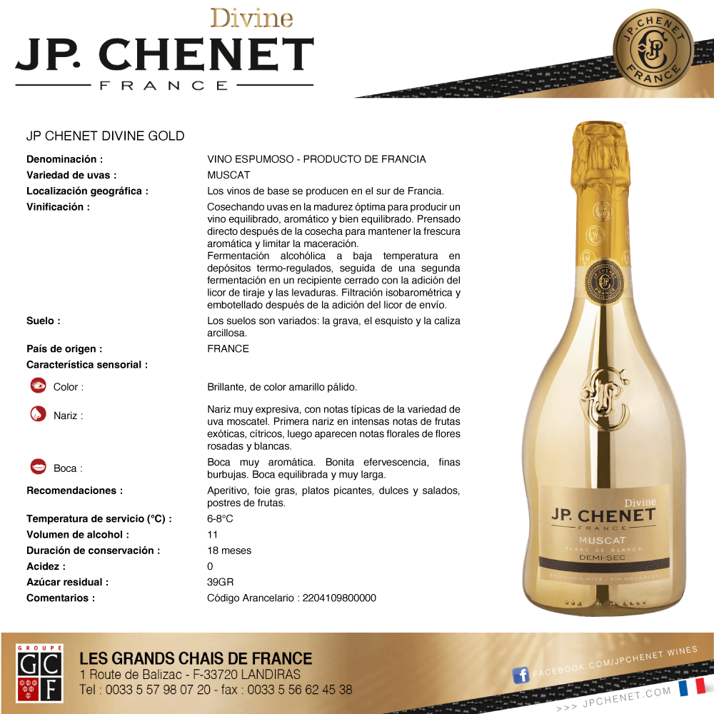 Vino Espumoso Jp Divine Muscat - 3