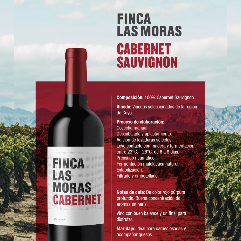 Vino Tinto Las Moras Cabernet Sauvignon - 3