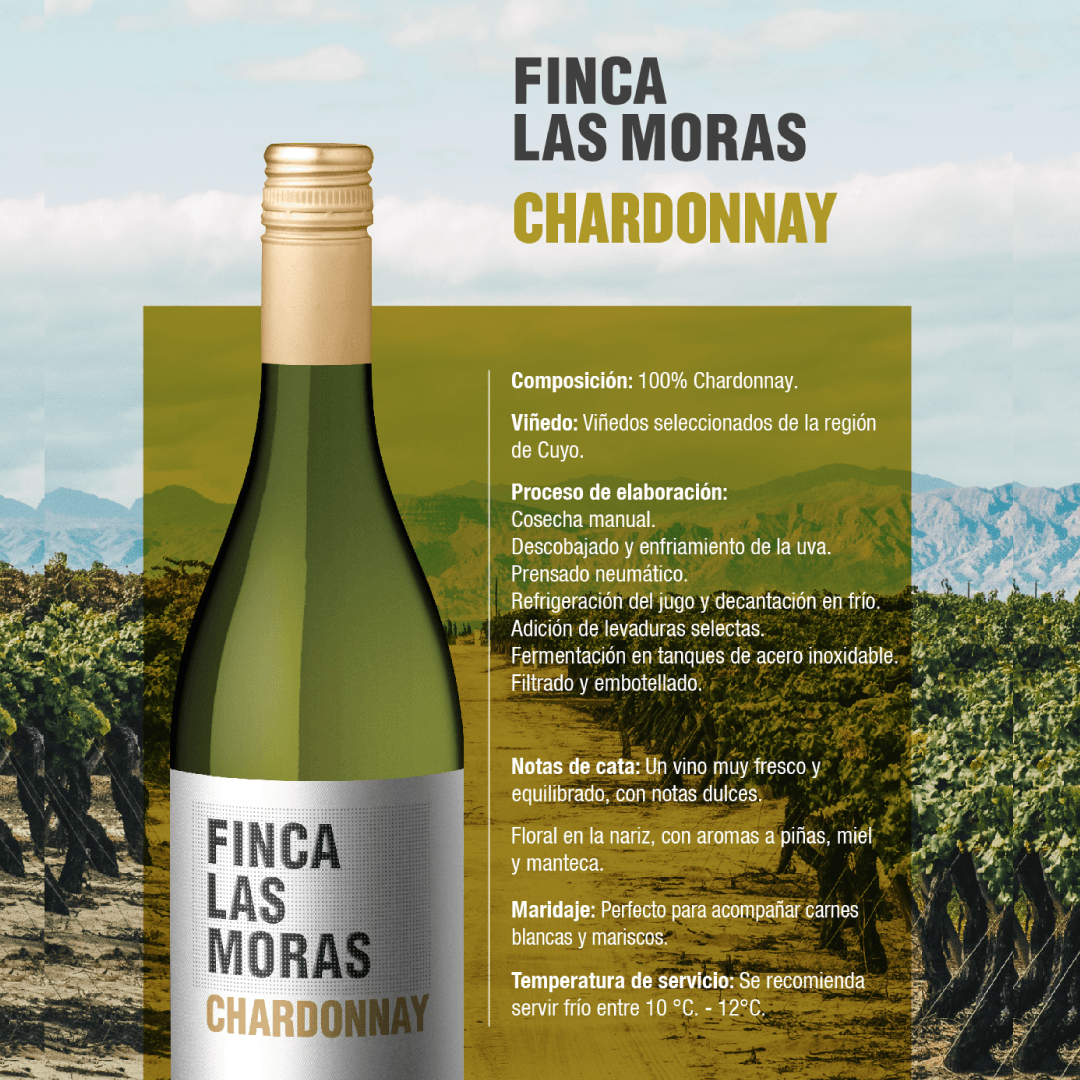 Vino Blanco Las Moras Chardonnay - 3