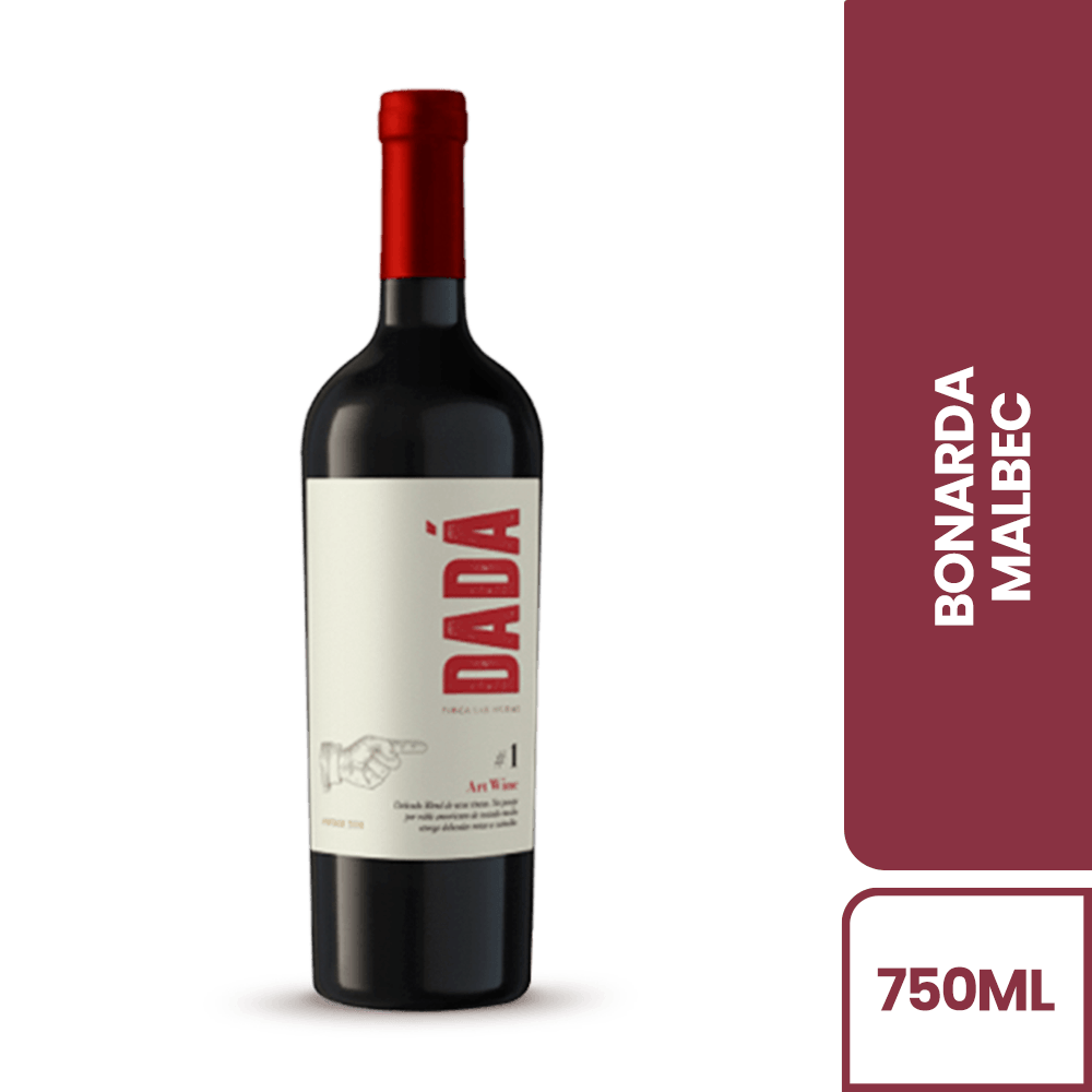 Vino Tinto Dadá 1 Bonarda Malbec - 2