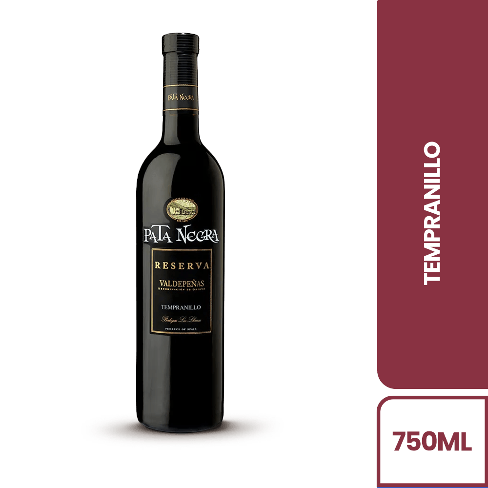Vino Tinto Pata Negra Reserva Tempranillo - 2