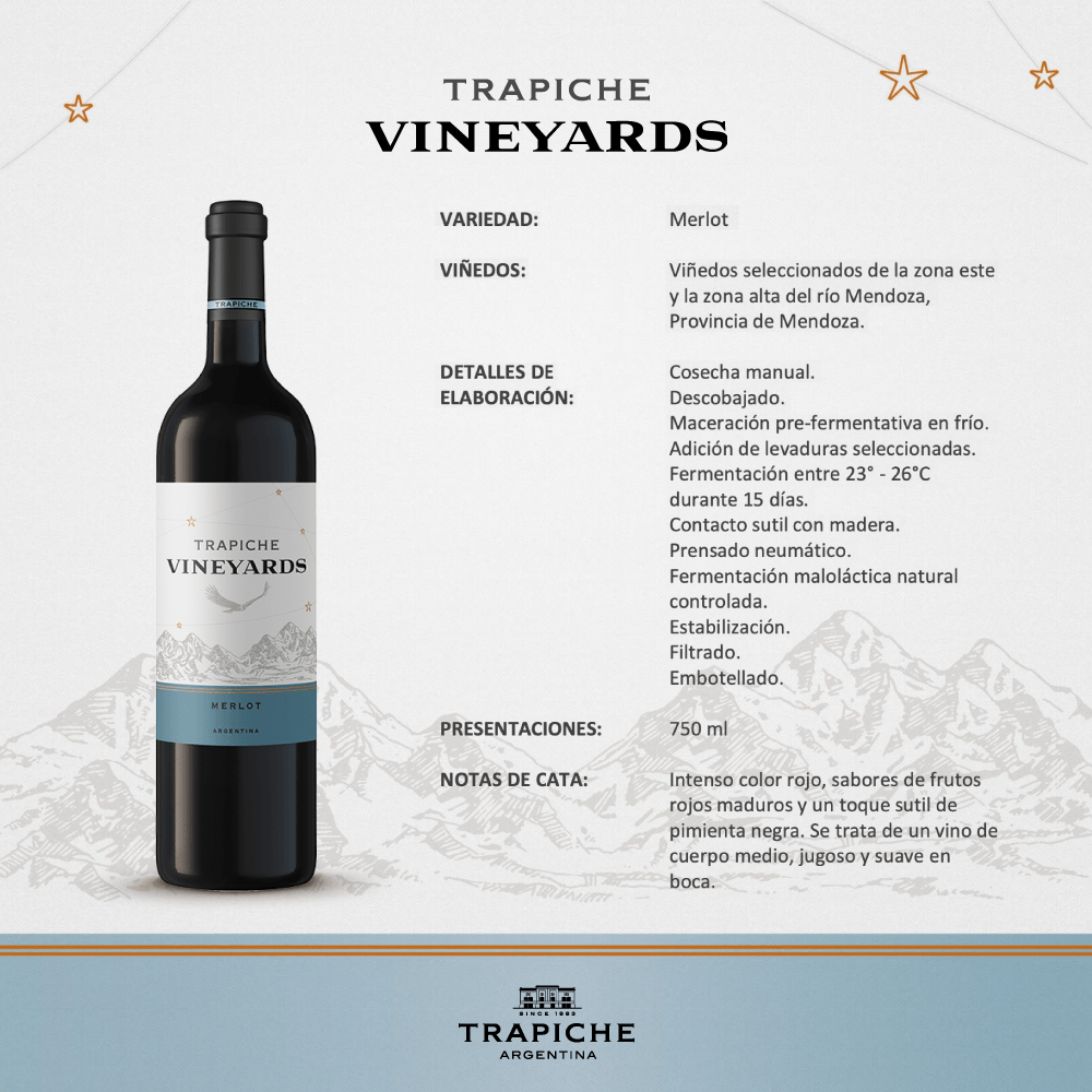 Vino Tinto Trapiche Varietal Merlot - 3