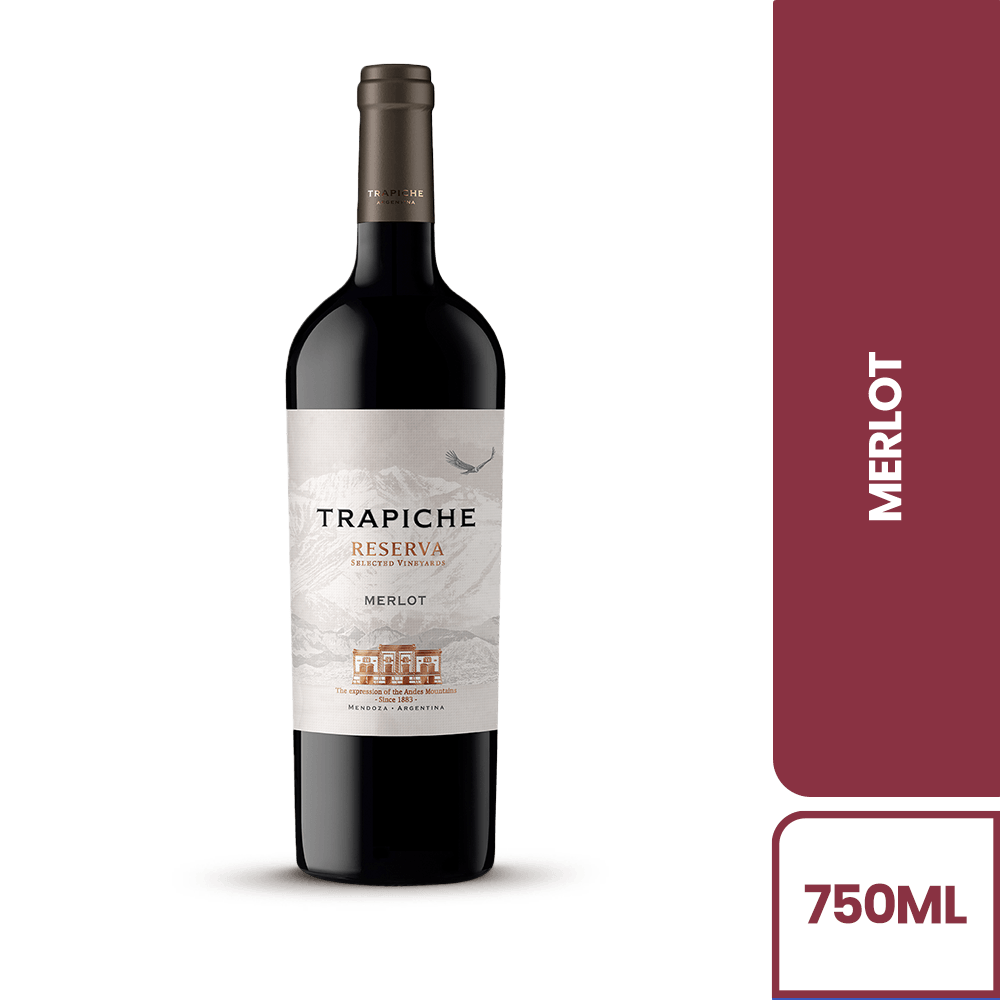 Vino Tinto Trapiche Merlot Reserva - 2
