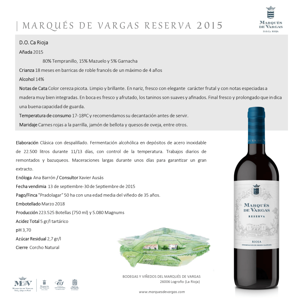 Vino Tinto Marques De Vargas - 3