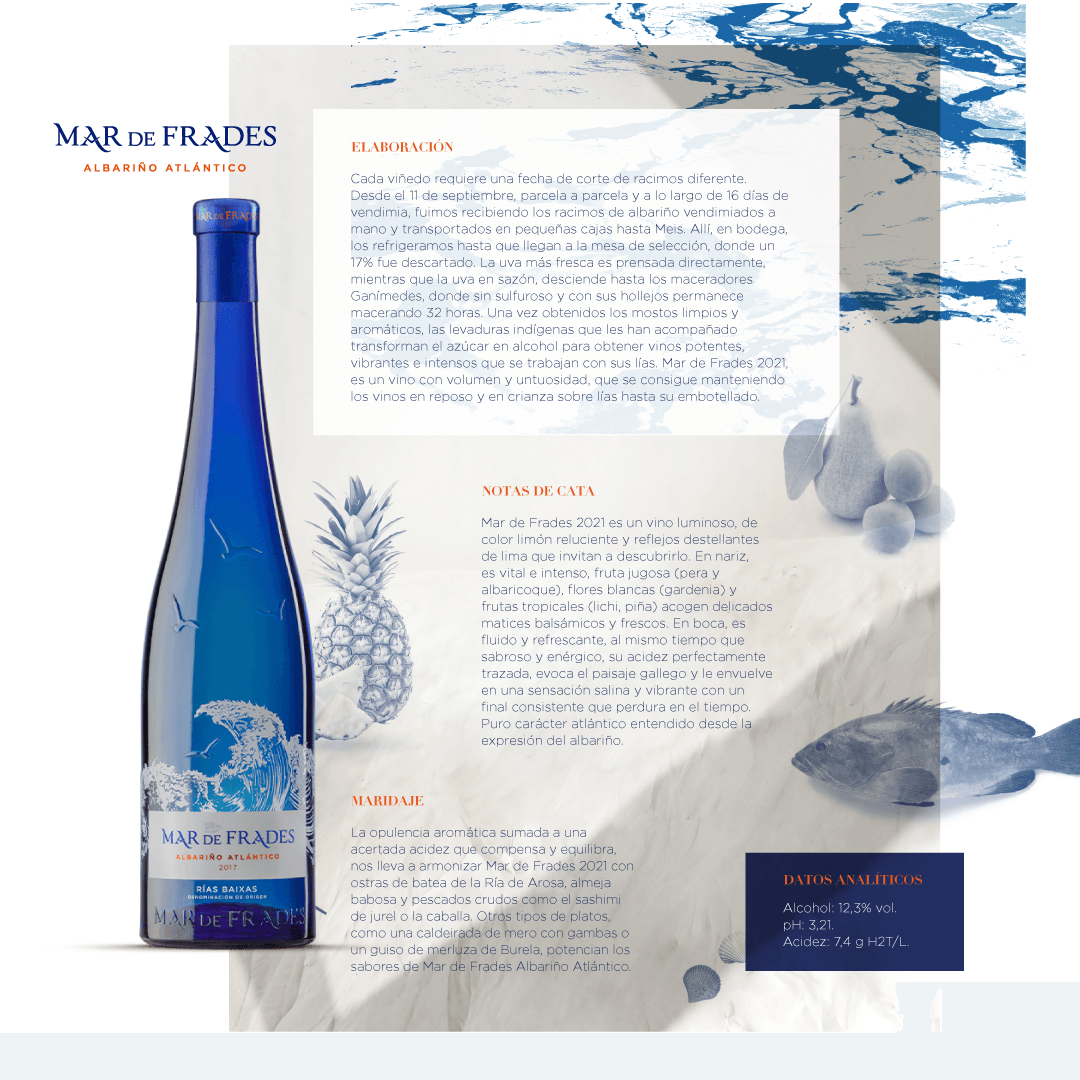 Vino Blanco Mar De Frades Albariño - 3