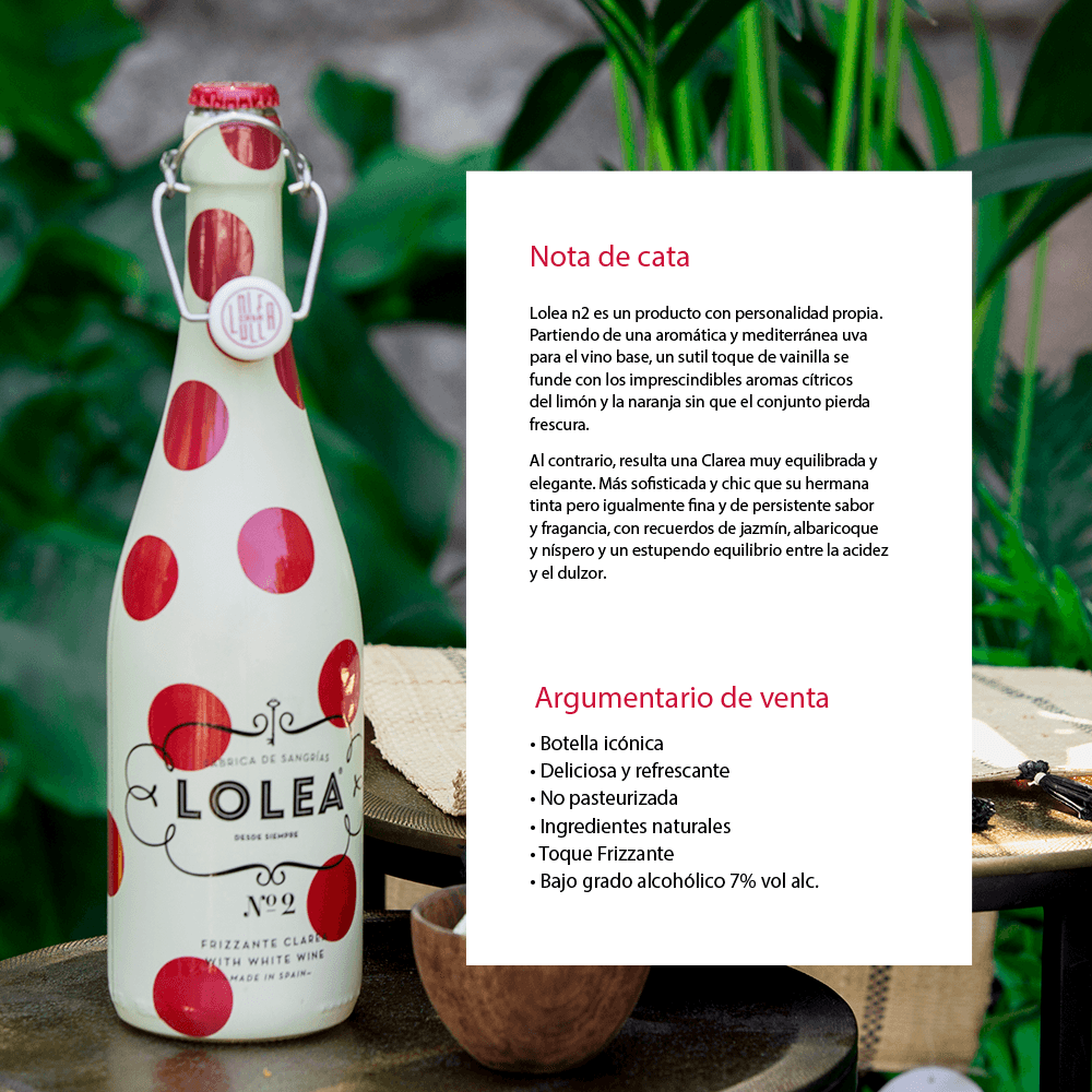 Sangría Vino Blanco Lolea No. 2 - 3