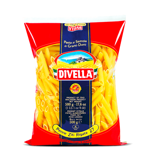 Pasta Penne Rigate Divella 454gr - 1