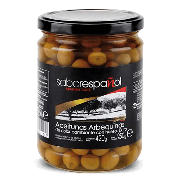 Aceituna Sabor Español Arbequinas con Hueso 420gr - 1