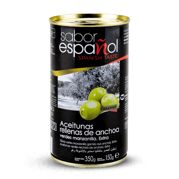 Aceitunas Sabor Español Rellenas Anchoas 350gr - 1