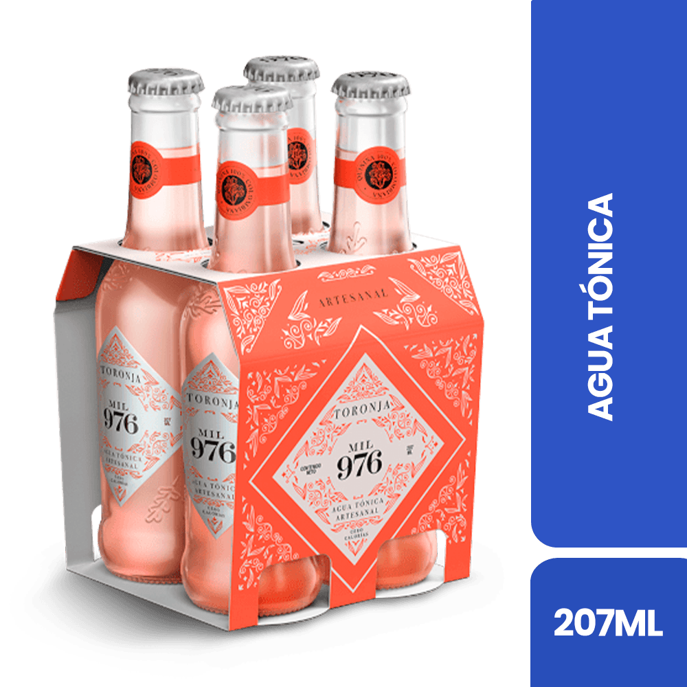 Agua Tónica Mil 976 Toronja Cero Calorías X4 - 2