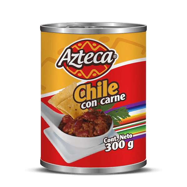 Chile Azteca Con Carne Lata 300gr - 1