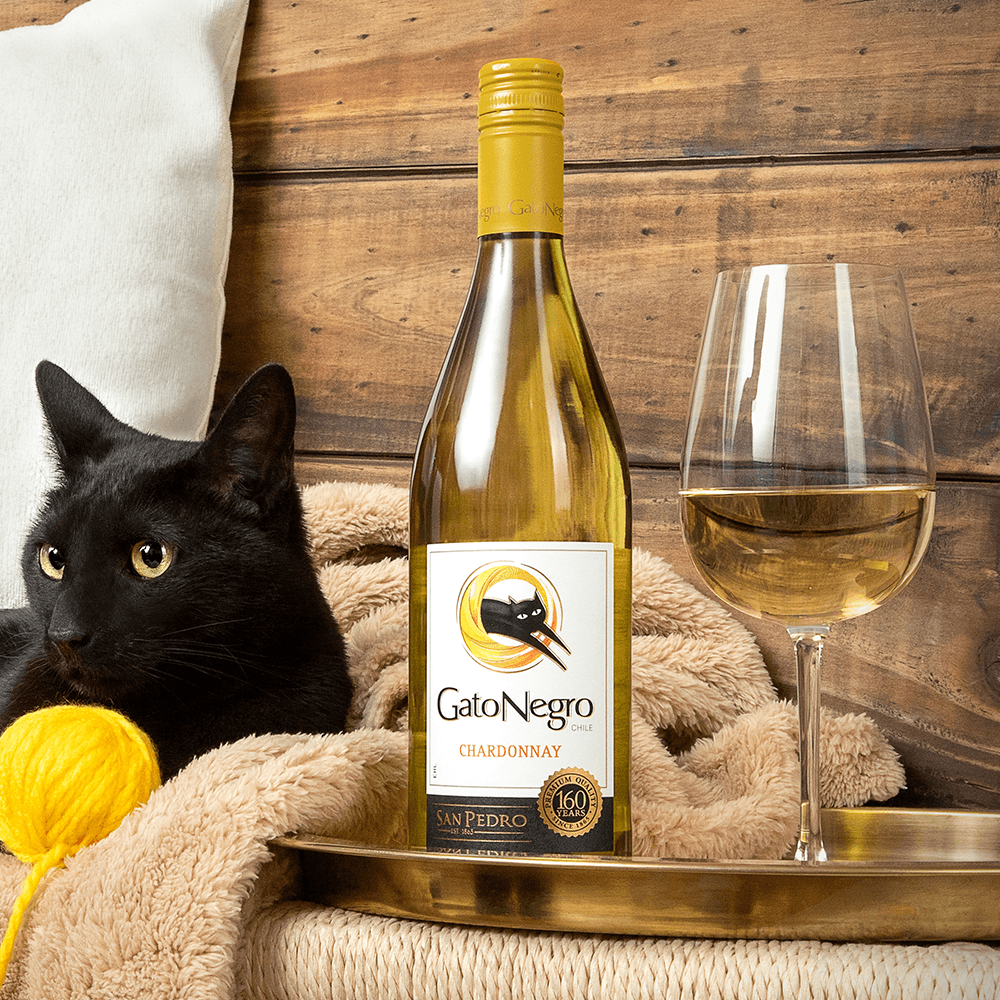 Vino Blanco Gato Negro Chardonay - 3