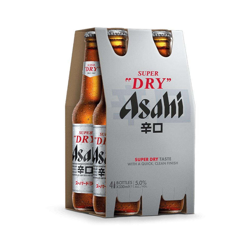 Cerveza Asahi Super Dry 4Pack 330ml - 1