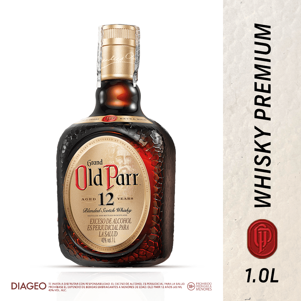 Whisky Old Parr 12 Años Blended Litro - 2
