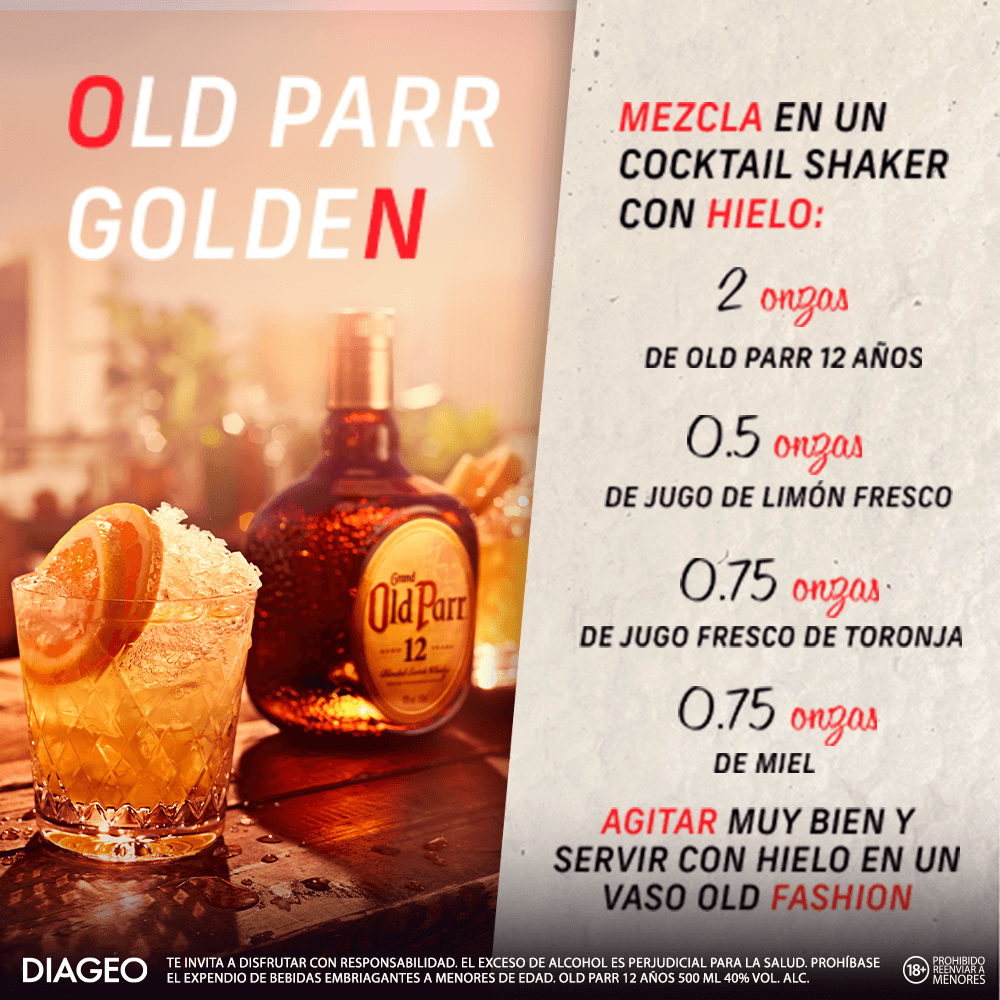 Whisky Old Parr 12 Años Blended Litro - 3