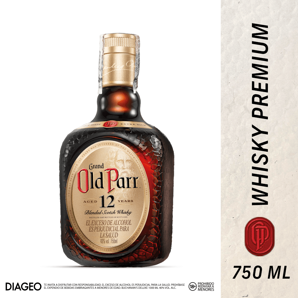 Whisky Old Parr 12 Años Blended - 2