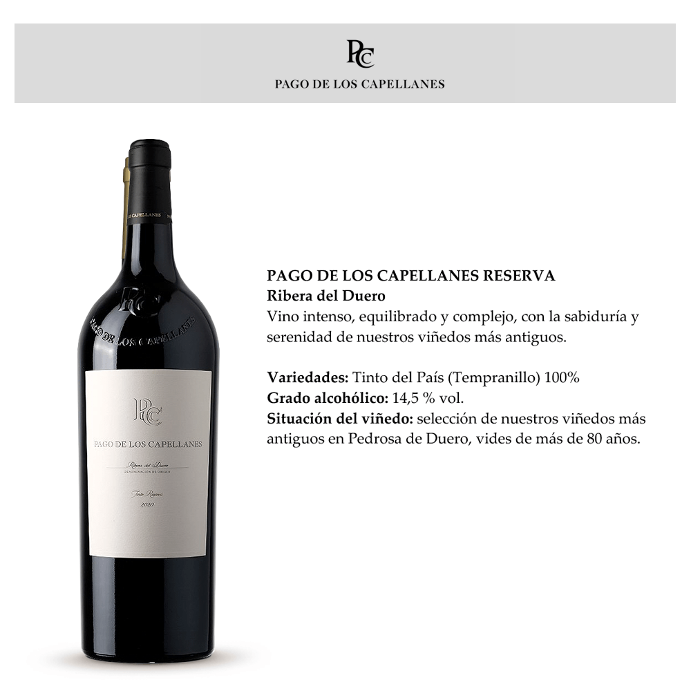 Vino Tinto Pago De Capellanes Reserva Tempranillo - 4