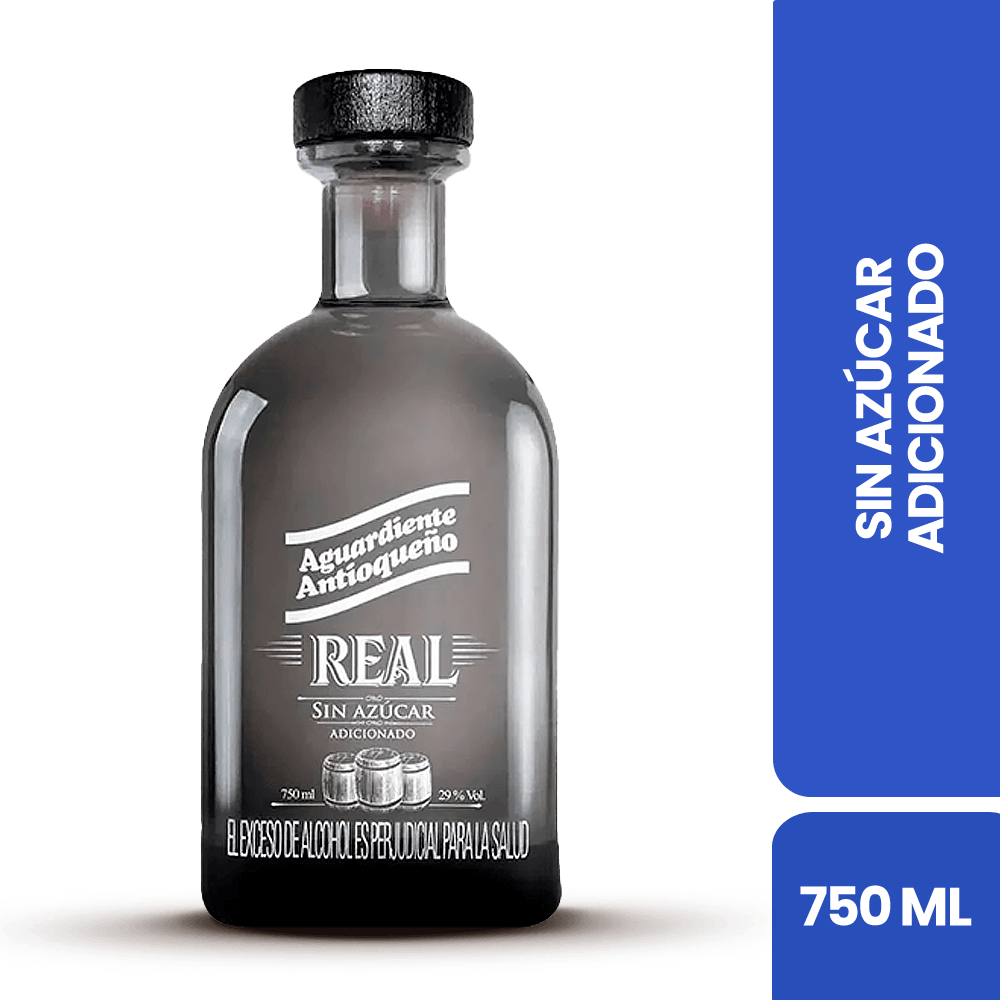 Aguardiente Real Silver Sin Azucar - 2