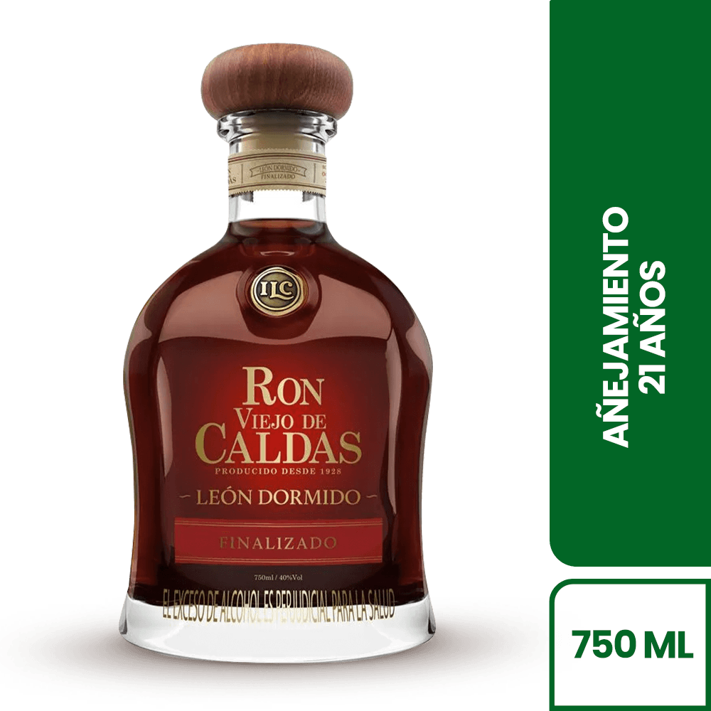 Ron Viejo Caldas León Dormido 21 Años - 2