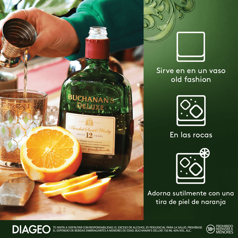 Whisky Buchanans Deluxe Blended 12 Años Escocés - 3