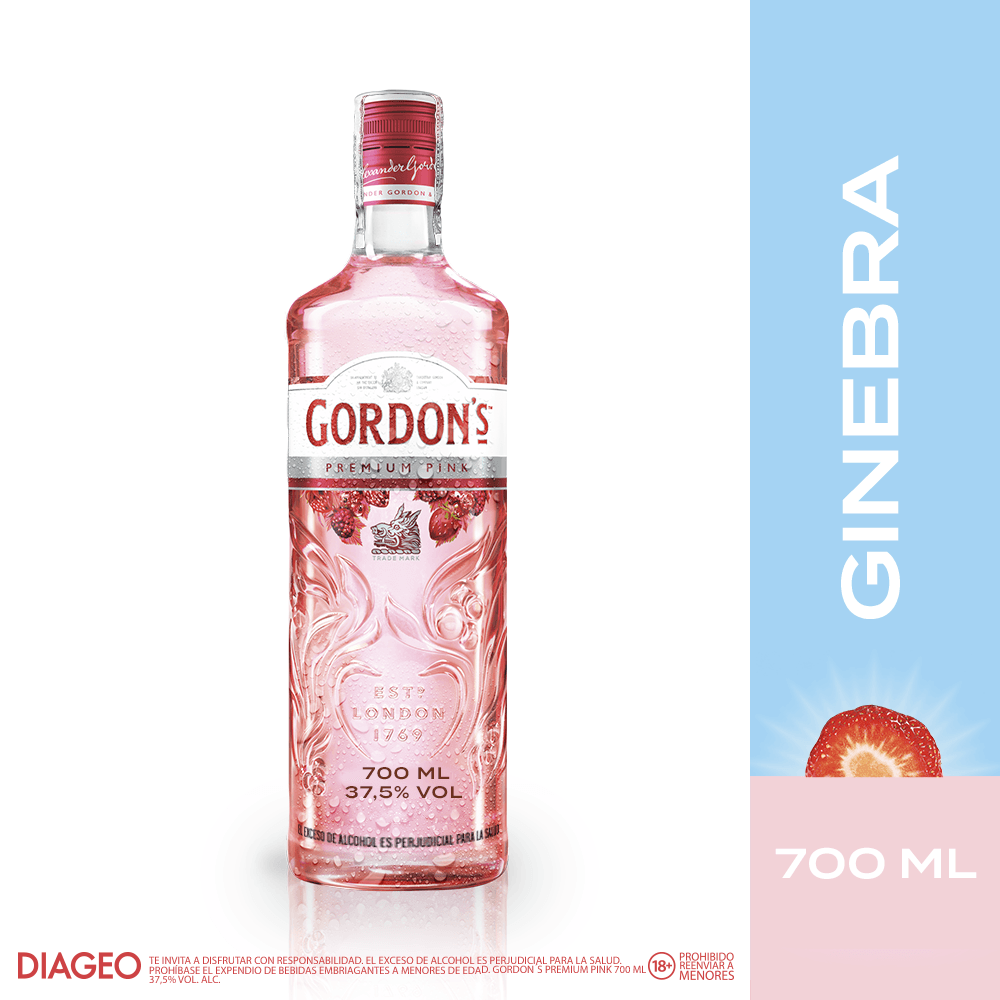 Ginebra Gordons Premium Pink Gin - 2