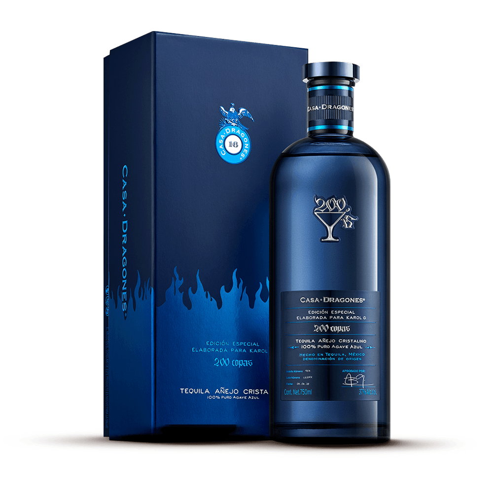 Tequila Casa Dragones 200 Copas Cristalino - 1