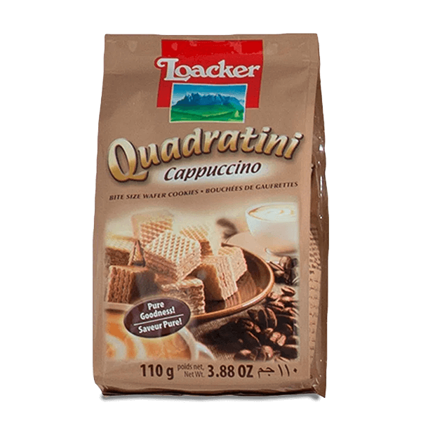 Galleta Loacker Quadratini Capuccino 110gr - 1