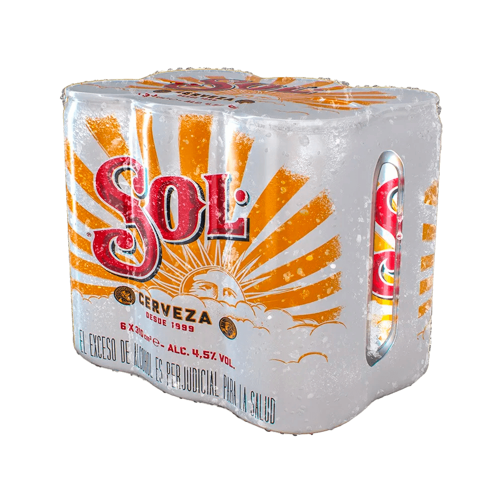 Cerveza Sol Lata X6 - 1