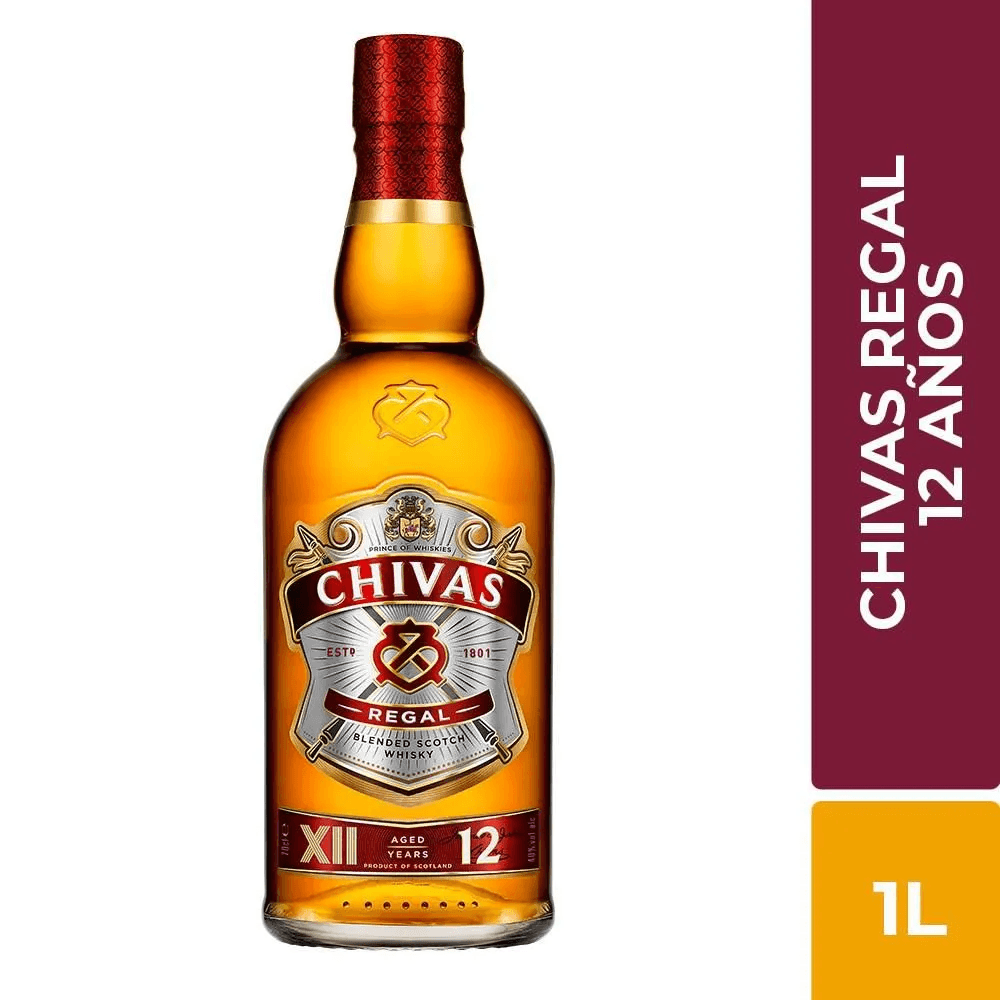 Whisky Chivas Regal 12 Años Litro - 2
