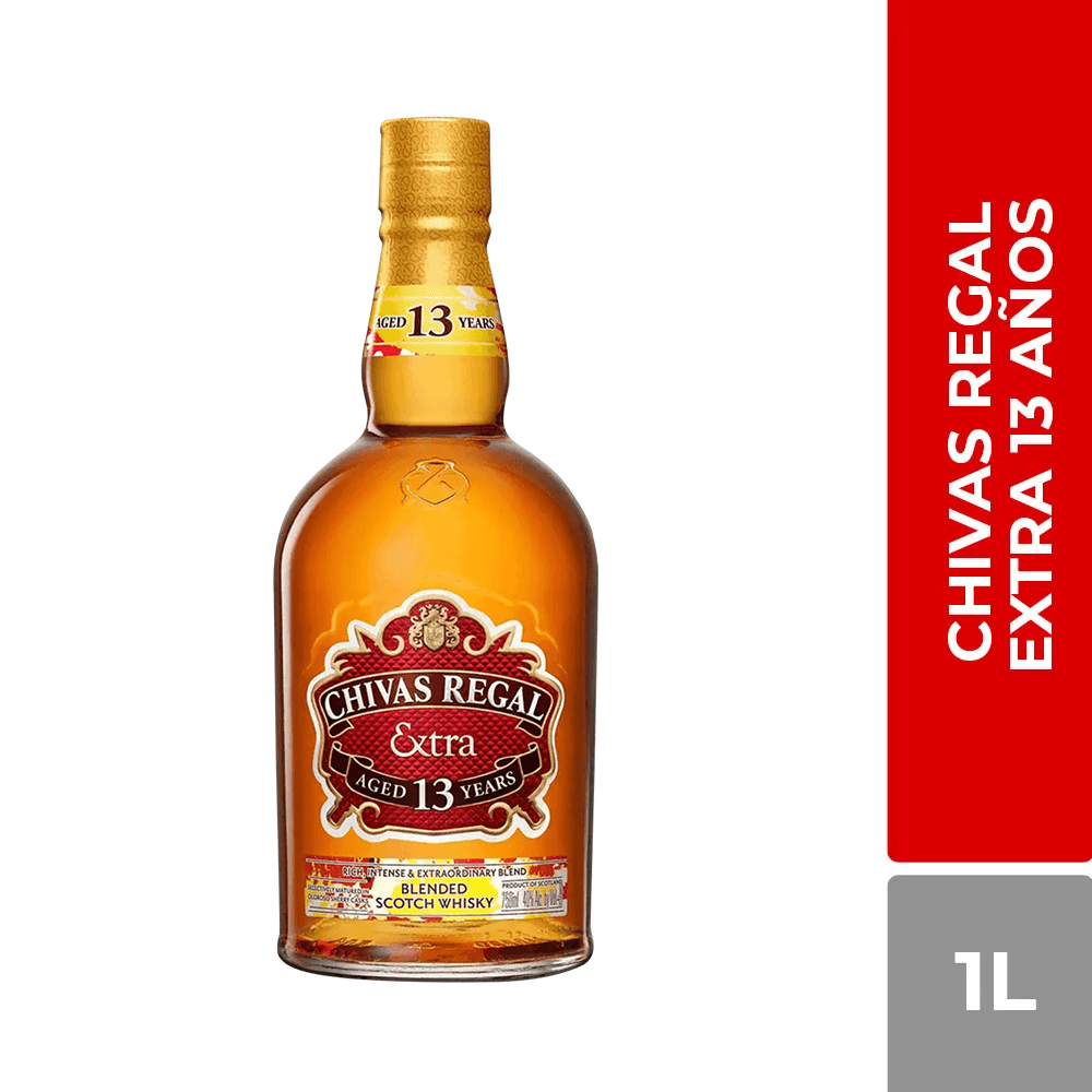 Whisky Chivas Regal Extra 13 Años Litro - 2
