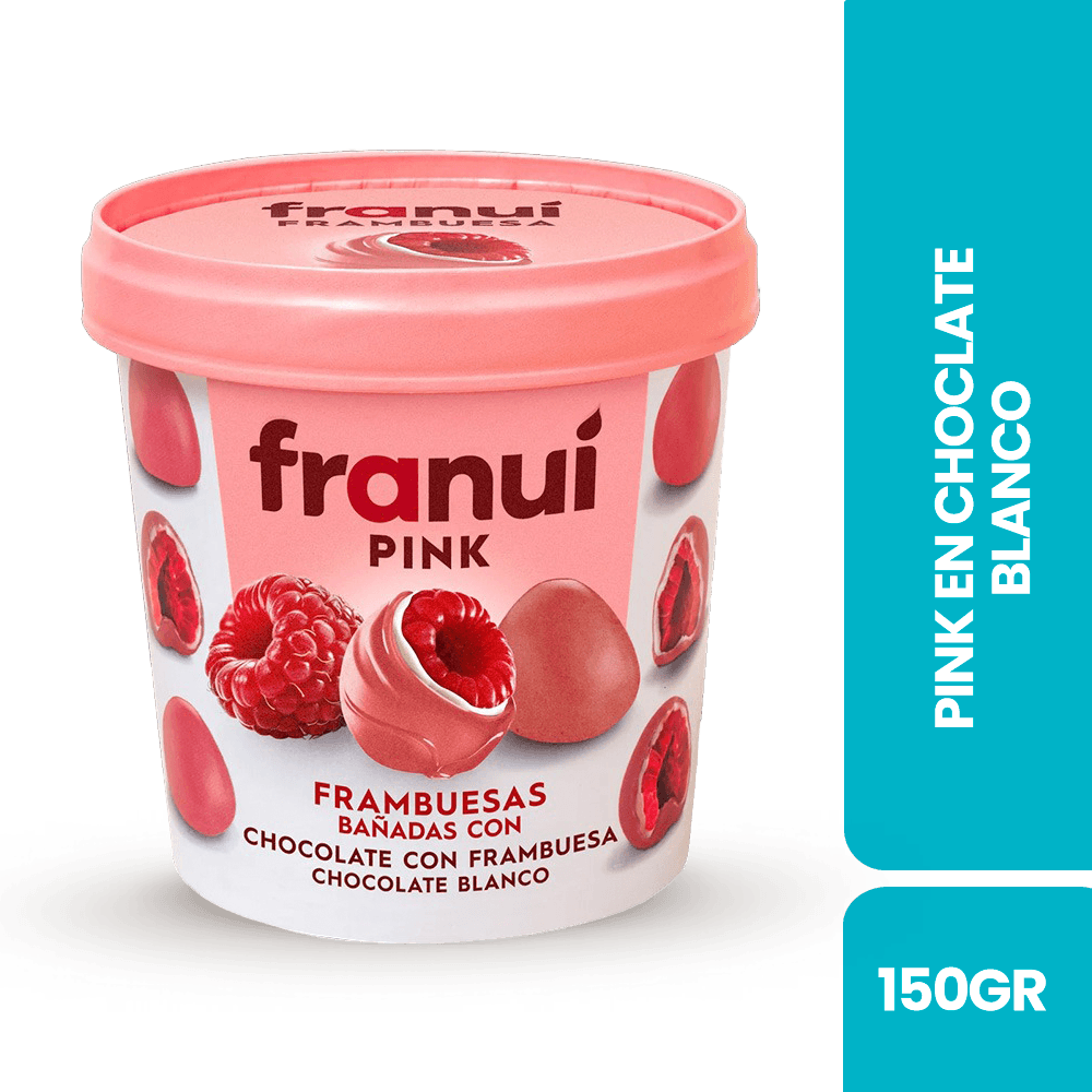 Franui Pink-Frambuesas cubiertas con chocolate blanco - 2