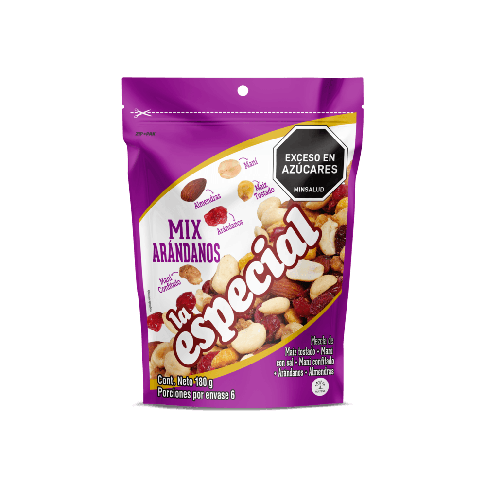 Pasabocas La Especial Mezcla Mix Arandanos 180gr - 1