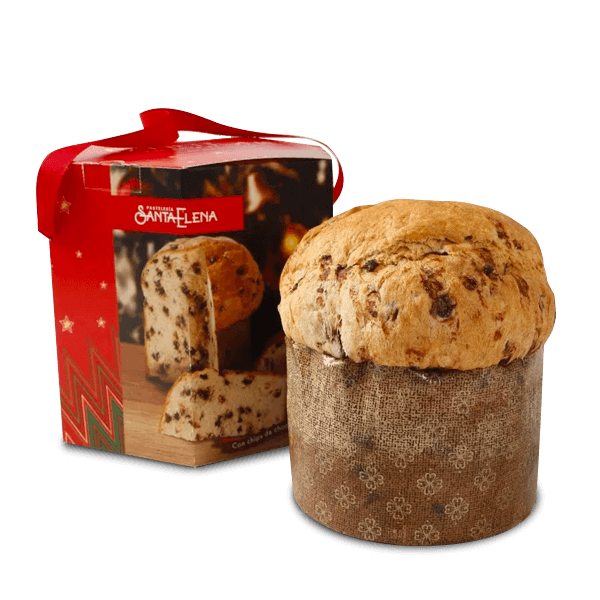 Panettone Chips Chocolate Santa Elena Lata 700gr - 1