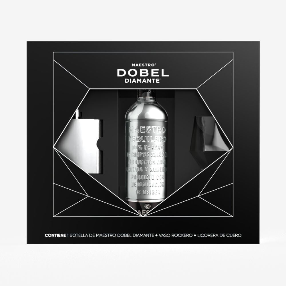 Tequila Maestro Dobel Mas Set de Vaso y Licorera - 1