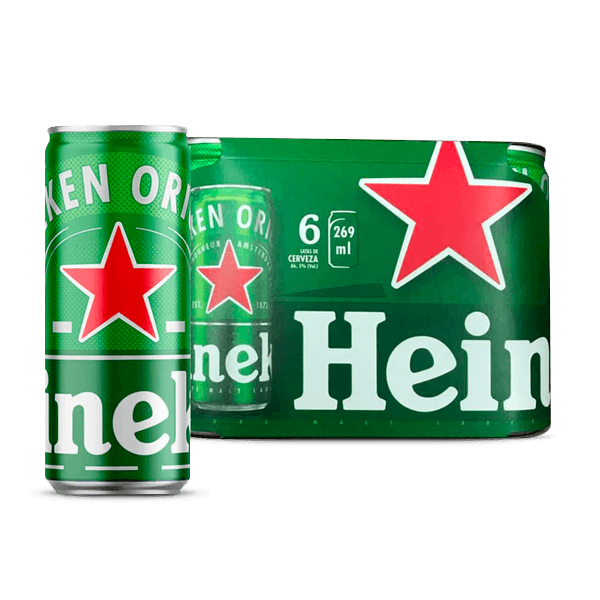 Cerveza Heineken Lata X6 - 1