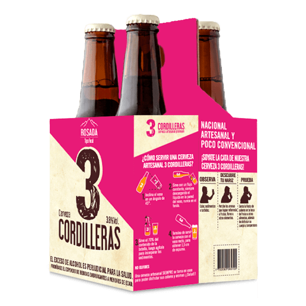 Cerveza Rose 3 Cordilleras Fourpack - 1