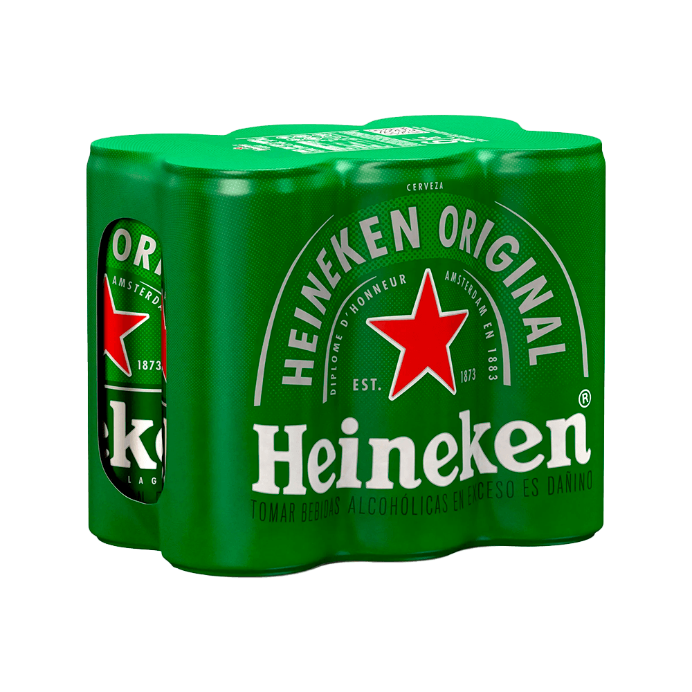 Cerveza Heineken Lata X6 - 1
