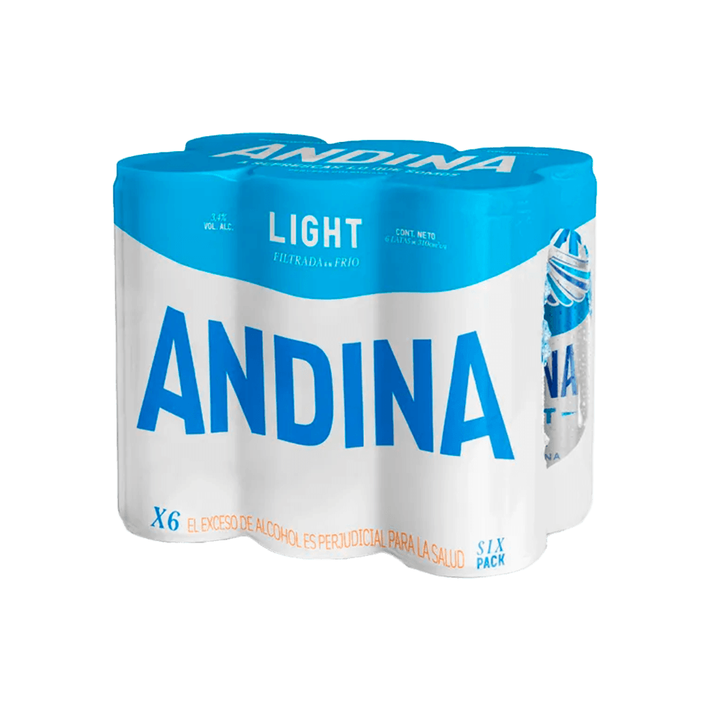 Cerveza Andina Light Lata X6 - 1