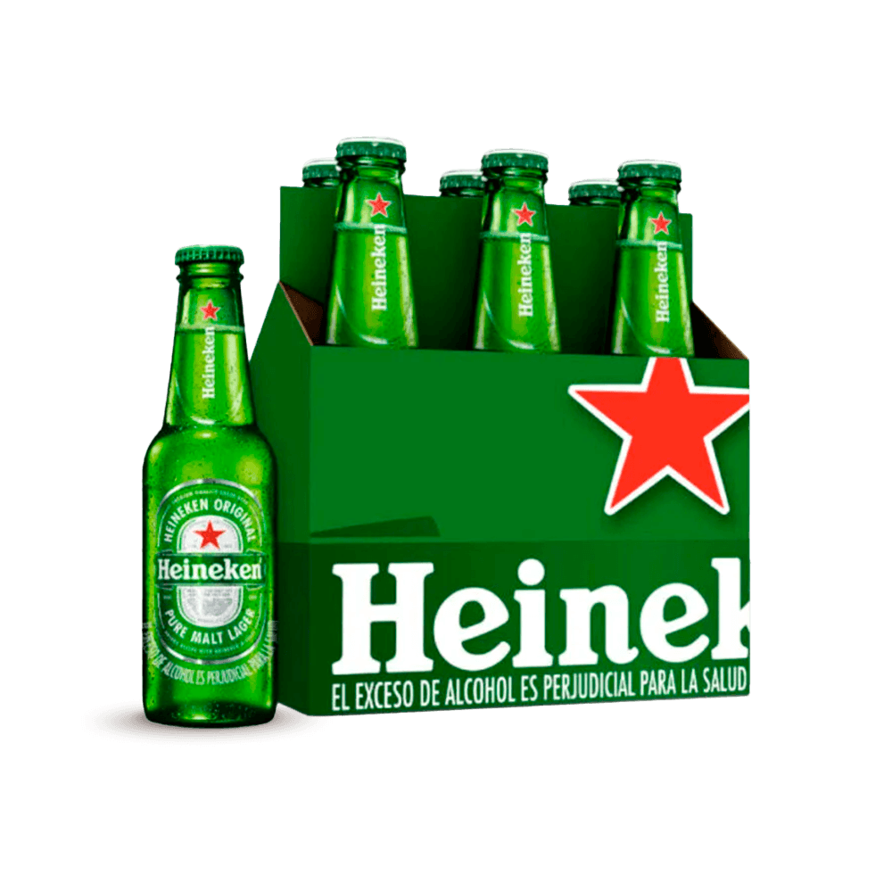 Cerveza Heineken Botella No retorn X6 - 1