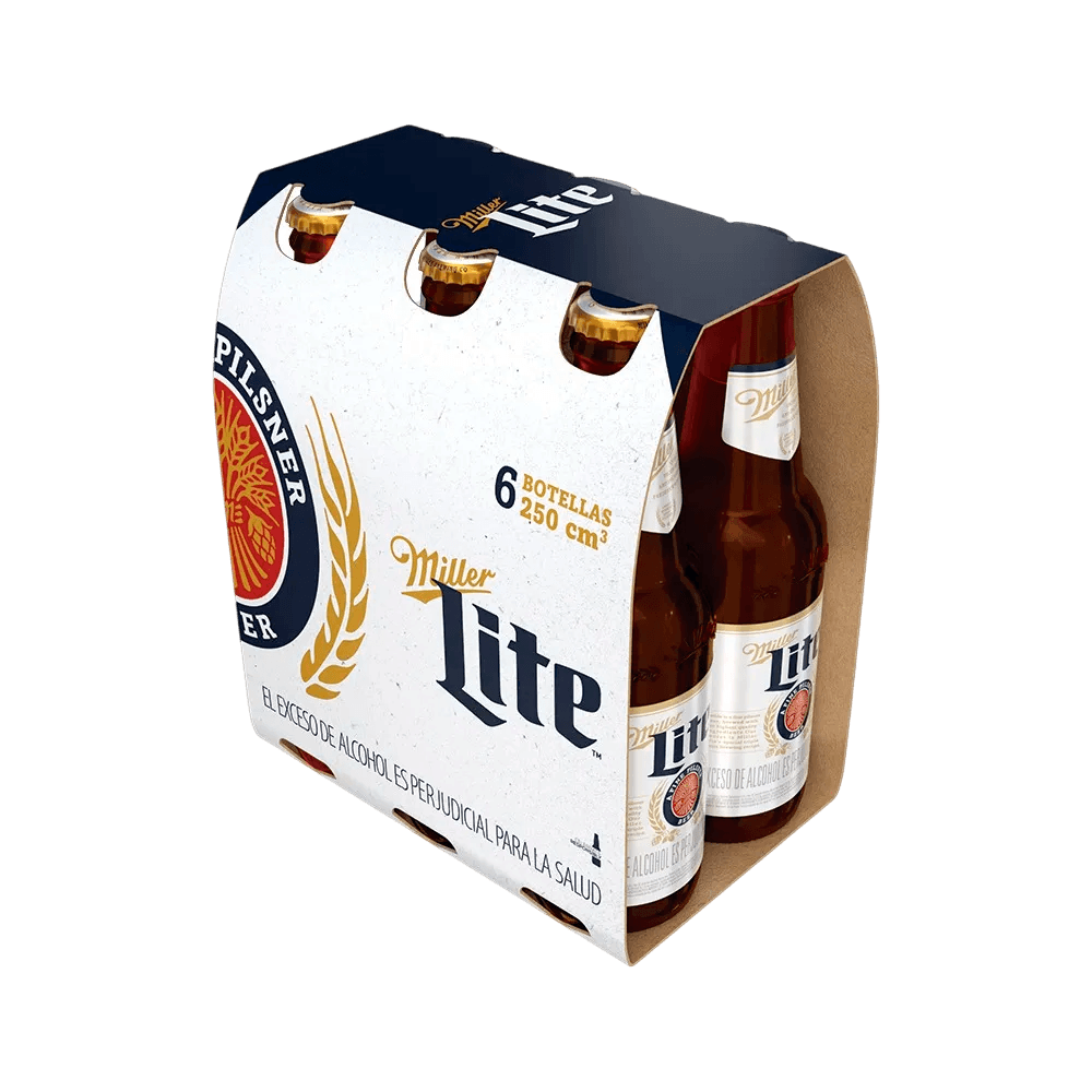 Cerveza Miller Lite Botella No Retorn X6 - 1